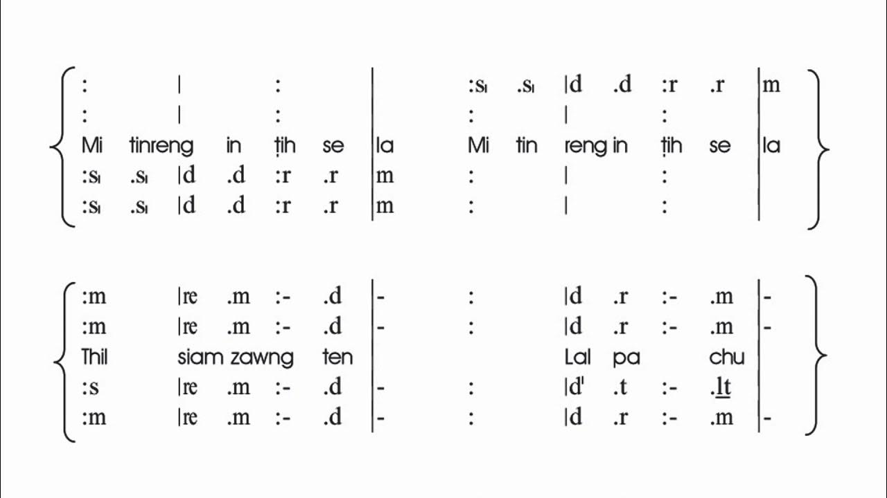 Lalpa fak rawh SATB Tonic Solfa Lyric Video YouTube