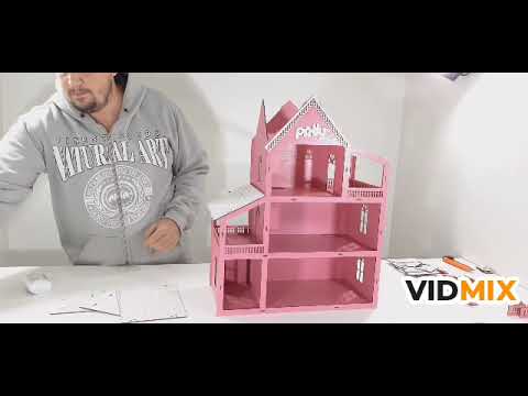 Casa para Boneca Barbie - Montagem [Tutorial] Atacadão do Artesanato MDF 