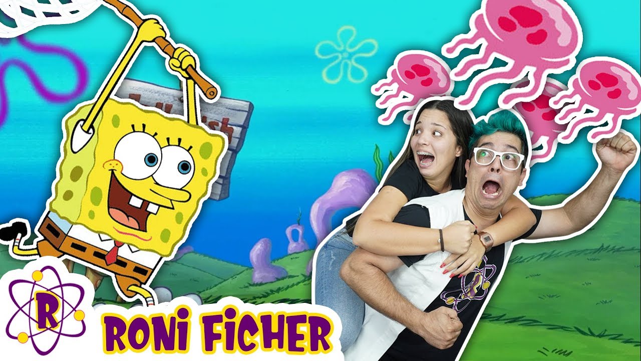BOB ESPONJA GANHOU VIDA!!! ARTE COM RONI FICHER!!!! - YouTube