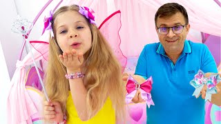 diana needs a new hairstyle dad helps her choose new fashion jewelry accessories claires