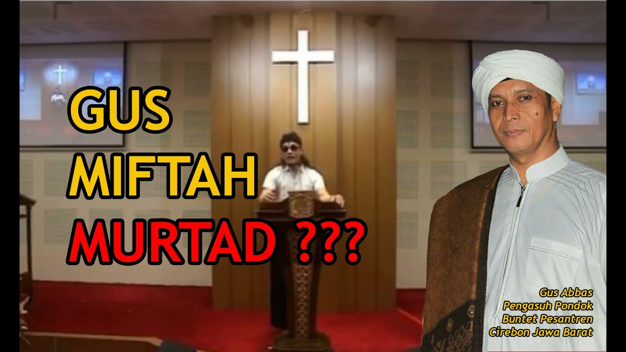 Gus Miftah masuk gereja begini tanggapan Gus Abbas