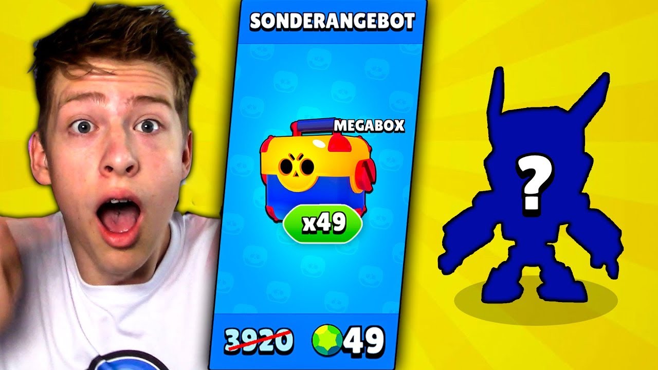 49x Megabox Fur 49 Gems 5 Legendary Gezogen Omg Brawl Stars Deutsch - brawl stars legendary brawler gezogen