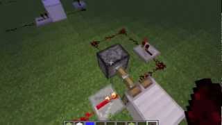 Minecraft Redstone Piston clock tutorial