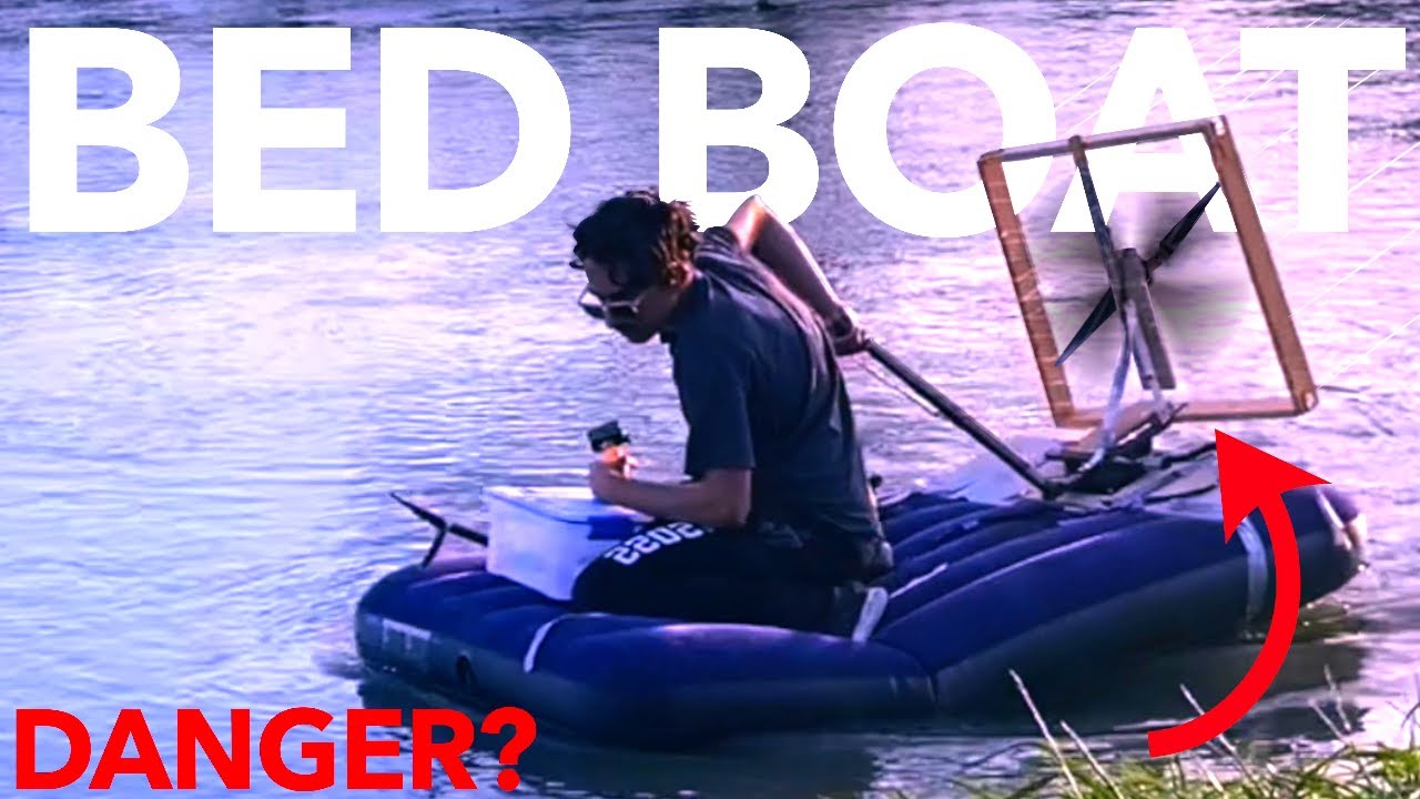How to make an AIR MATTRESS Electric Airboat YouTube