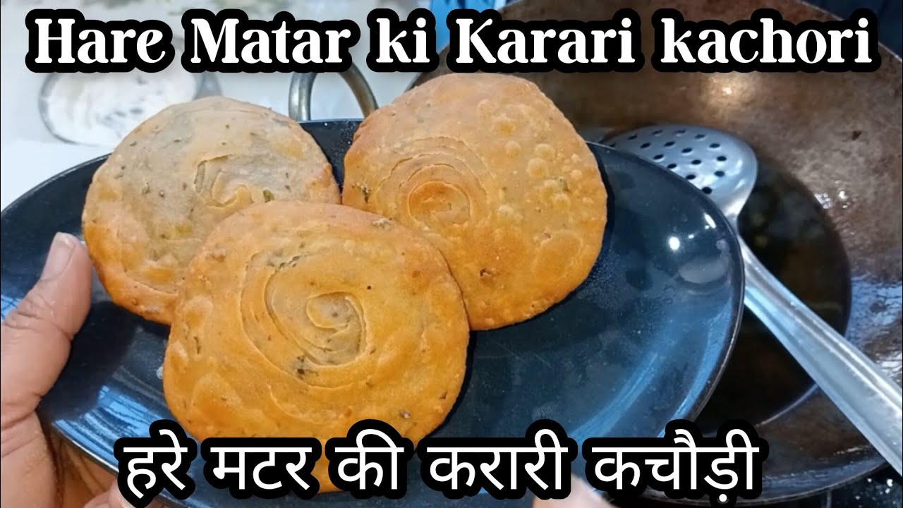 Na maida, na suji, na besan, na hi chawal ka aata. Hare matar ki kachori ekdum karari