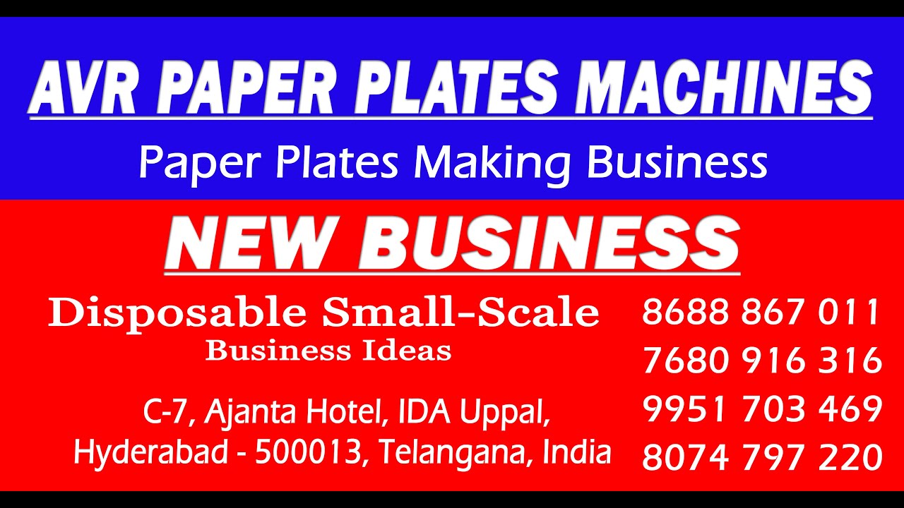 Full Crazy, Small Business ideas, Paper Plate Making, Business Ideas