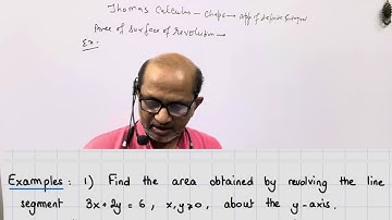 Thomas Calculus;Chap.6- Application of definite Integral. Area of surface of revolution,(Num.# 03).