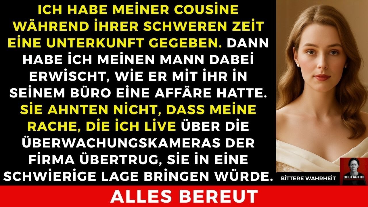 Mein Mann betrog mich mit meiner Cousine – direkt in seinem Büro. Sie ahnten nichts vom Livestream.