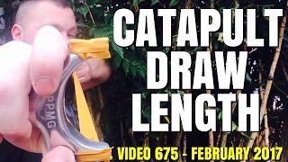 "HOW TO" FIND YOUR CATAPULT DRAW LENGTH & ELASTIC LENGTH