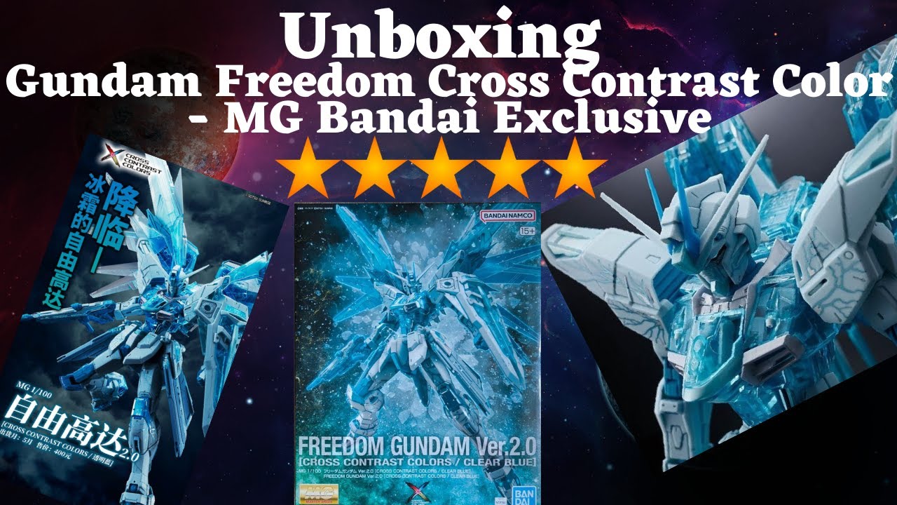 Unboxing - Gundam Freedom Cross Contrast Color - MG Bandai