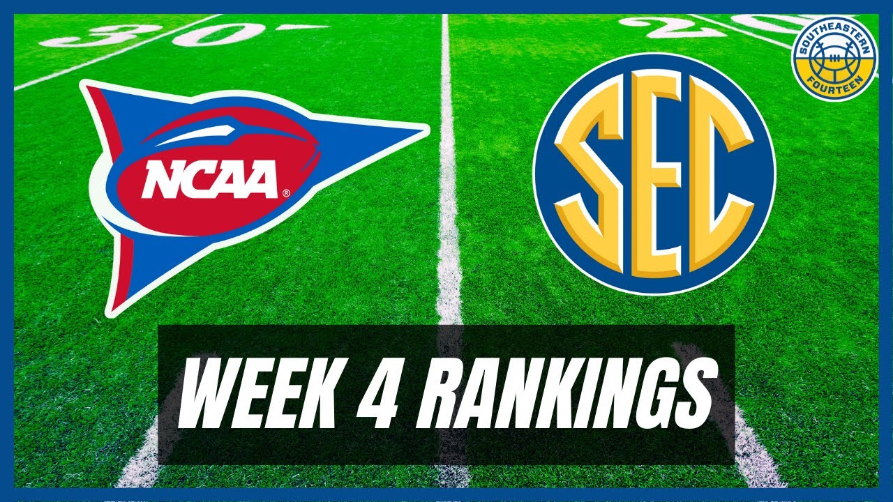 College Football FBS Power Rankings, 1131 Week 4 Edition YouTube