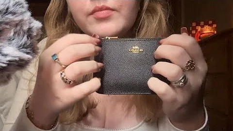 ASMR Handbag collection Pt3 (leather tapping, scratching, fabric sounds, gentle whispers) 