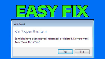 How To Fix Can’t Open This Item, It Might Have Been Moved, Renamed, or Deleted Error in Windows