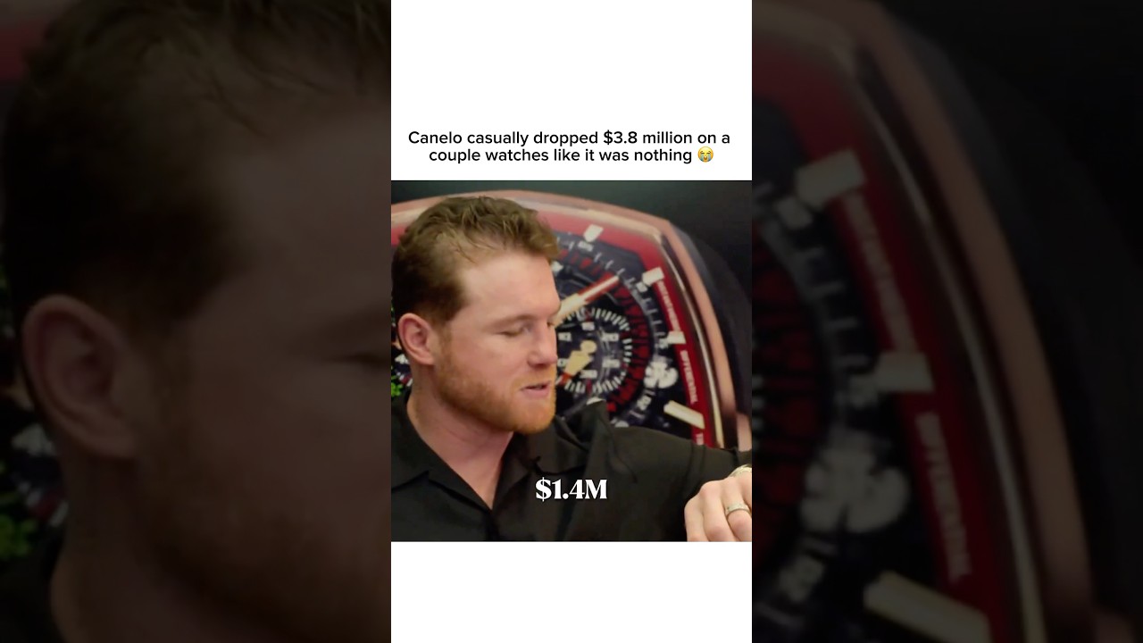 Canelo casually dropped $3.8 million on a couple watches 🤯. 