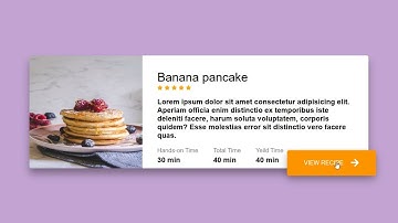 E-Commerce recipe card animation uaing Html and css || @MR_CODEY
