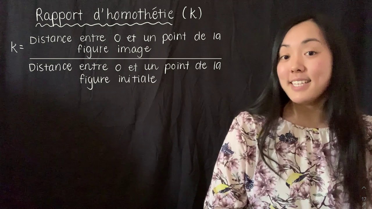Homothétie et rapport d'homothétie