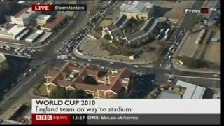 BBC News follow Germany's coach instead of England (BBC News, 27.6.10)