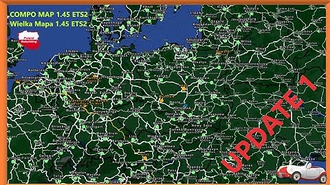 ETS2 1.45 | Combo Map | Load Order + PM2.62 + RM + ROEX, Poland Rebulding itd. (Update 1)
