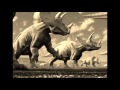 Triceratops Herd Running