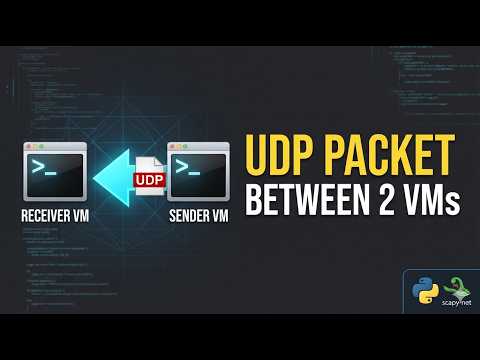 How to Send UDP Packets Between 2 VMs | Python Socket Programming | Lab 02