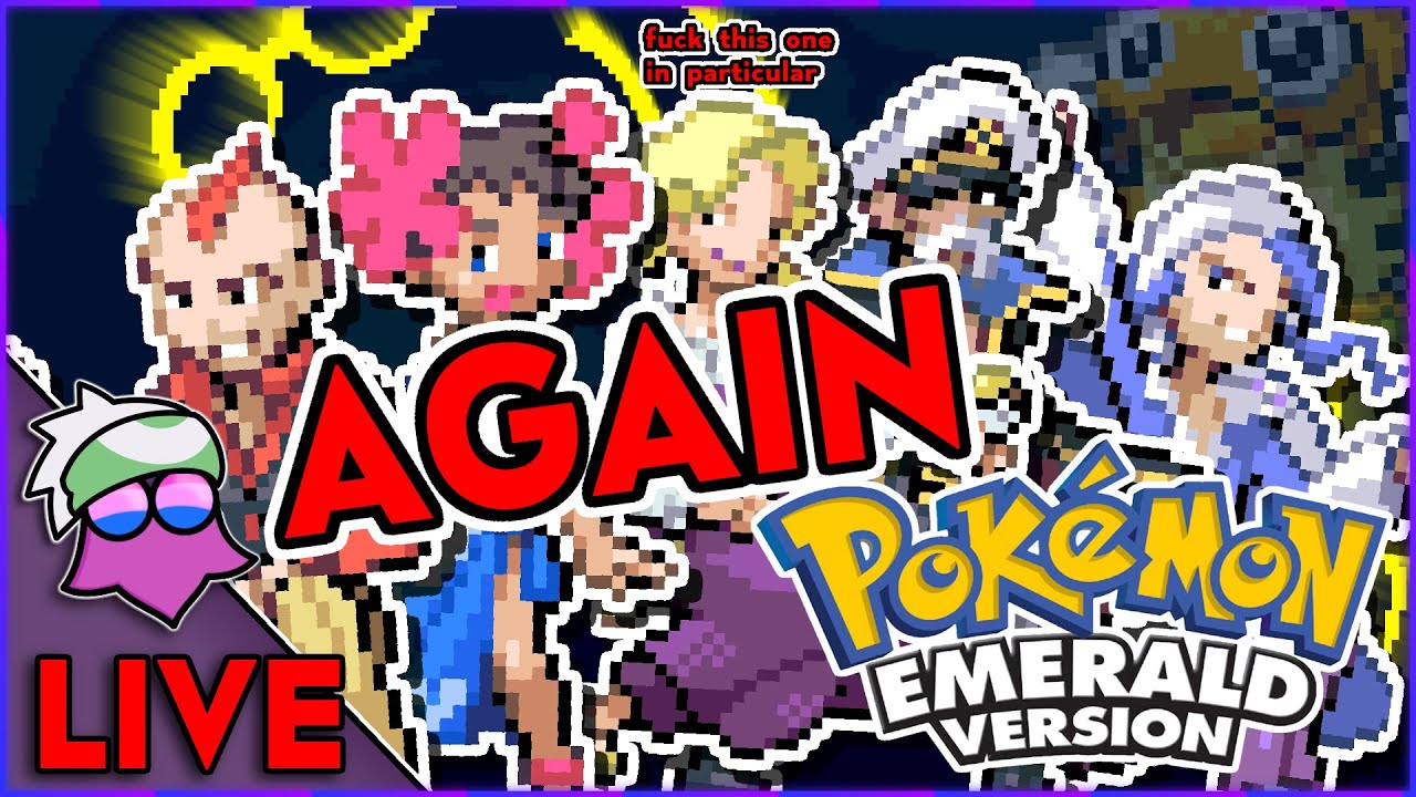 Pokemon Emerald LIVE - Part 08 (The Pokemon League Attempt 2 and Maybe Ledyba Shiny Hunting)