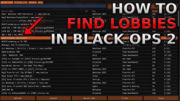 How To Find Lobbies In Black Ops 2 (2021)
