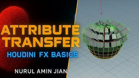 🔰 Houdini Basic FX: Attribute Transfer Explained | Nurul Amin Jian