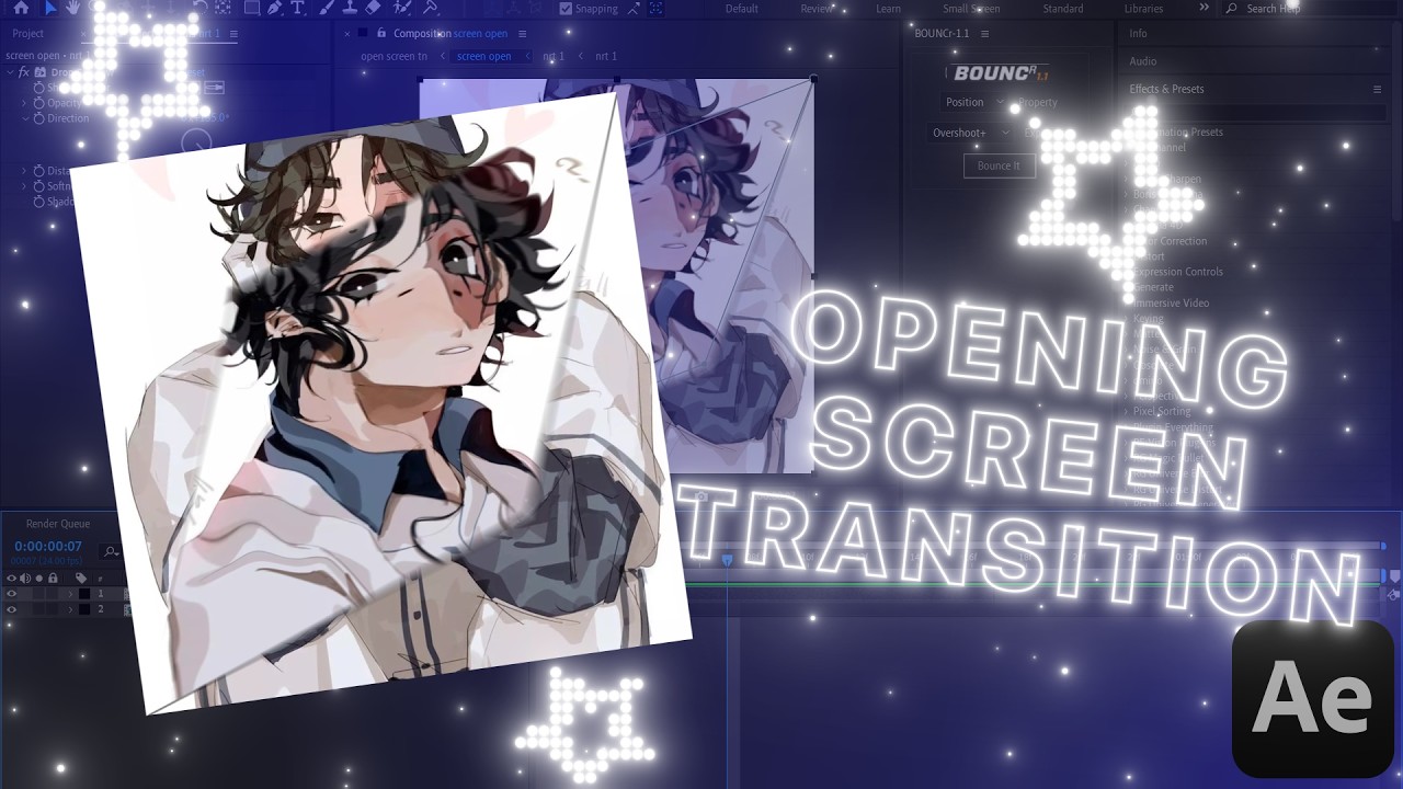 Opening Screen Transition *green screen in desc*