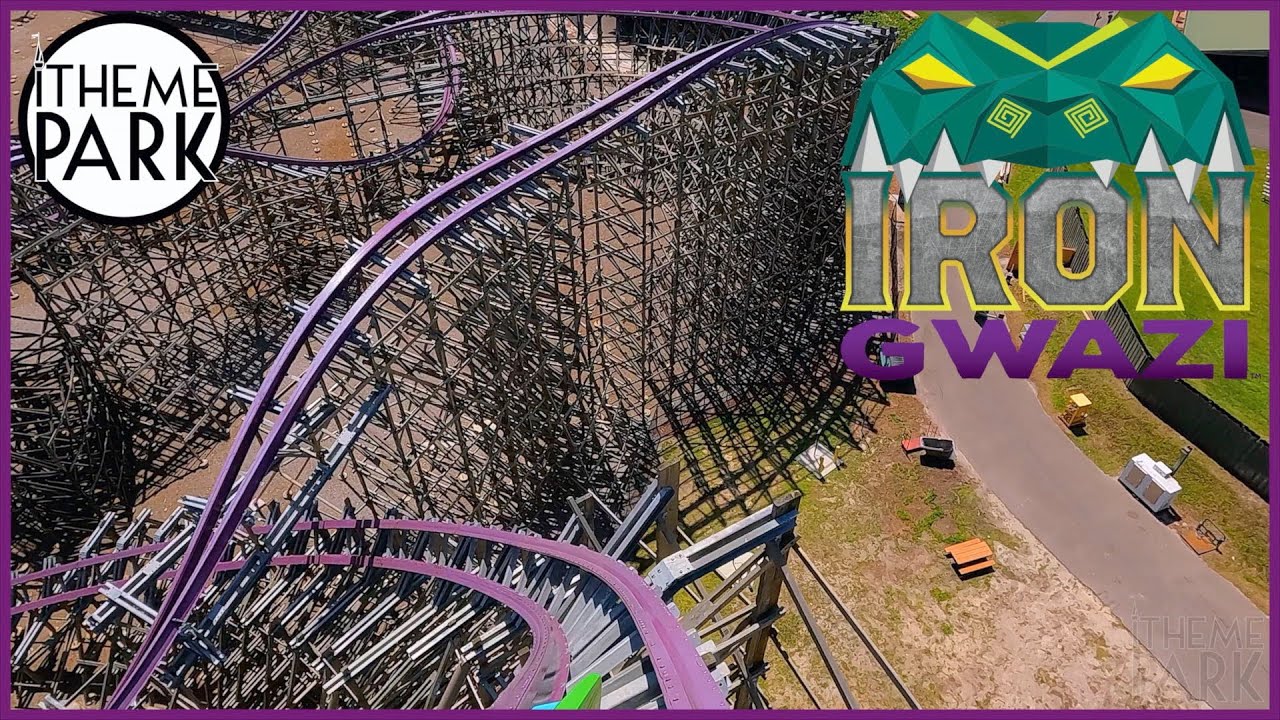 Iron Gwazi In SLOW MOTION New RMC Tallest Fastest And Steepest Roller Coaster 4K 120fps YouTube