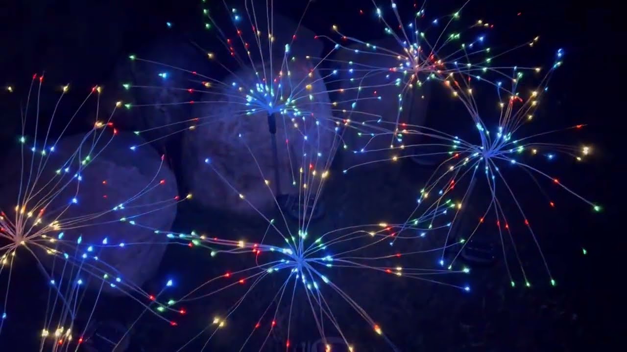 DONGULI Outdoor Solar Garden Lights, LEDs Lighting Modes Waterproof Solar Fireworks Light Review