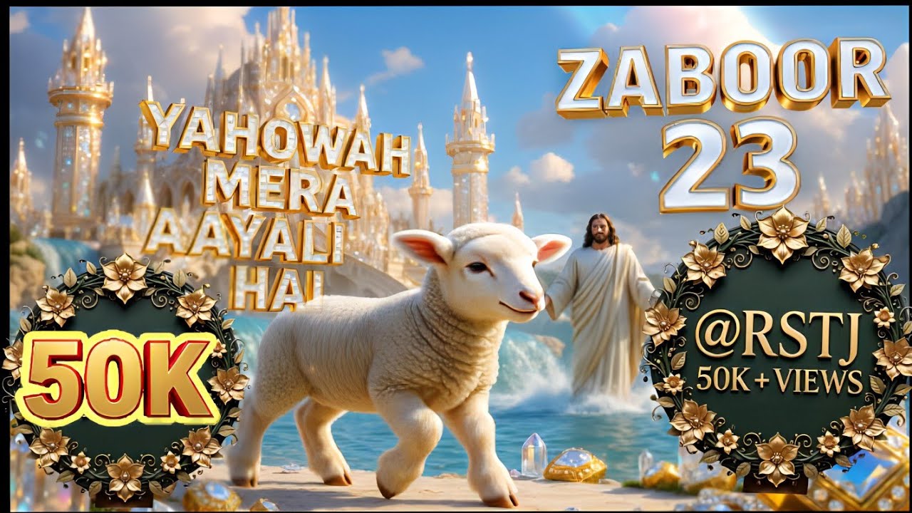 🙌WORSHIP SONG ZABOOR 23🐑 YAHOWAH MERA AAYAL HAI 🙌⛪🙌 BIBLE SONG 🎶@RSTJ JBKHL