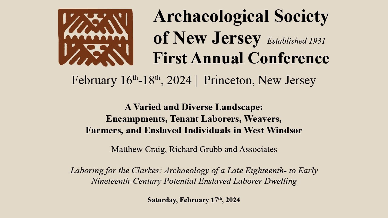 ASNJ Conference 2024 | 02-17-24 Matthew Craig, Laboring for the Clarkes