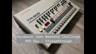909 Day - Hardware Jams Weekend Challenge Streamthrough
It’s almost the 9th of September, and that can only mean one thing, the Ninth of the ninth. The Nine Oh Nine, the 909! The Roland #TR-909 the most classic dance based drum machine since the 808, but more techno-ey. Made even more famous by the antics of a certain mr Jeff Mills.
Anyway, we couldn’t let #909 day pass without a nod in the general direction of Roland’s classic.
Your jam challenge this week is to be inspired by the 909 drum kit, maybe it’s the wonderfully iconic Ride cymbal, or the snare that has rolled more build ups than a retired builder. Or maybe it’s all about the Kick, the famous 909 Kick, Or that Snare with the ‘snappy’ adjustment. Or maybe you love the 909 hihats, closed or open. Whichever part or parts you love about the 909, I want you to take inspiration from the genres it helped sprout, the sounds themselves, or highlighting a specific part of the kit.
If you have a sampler, or a Roland machine, you should be fine to grab a 909 kit from somewhere (edit: thanks john alchemy for the link to a kit download in the comments) or one or two of the individual elements. If you don’t then you can use any old kick or kit you have lying around, but instead take your inspiration from the genres or artists that sprang up around it.
You don’t just have to focus on the 909 kit, feel free to add more instruments or sounds.
Track list
JamFam Theme by @logiebearsb https://www.youtube.com/watch?v=KwQtTZg8Ip0
Six Steps Challenge - Last weeks winner @cornishwavesmusic https://www.youtube.com/watch?v=hZ3MzvT7r9M
Jams for 909 day:
Sean Clohesy (Sprocket2cog ) - https://youtu.be/YsLU7qy_xpY?si=x3giU6ZgnoE09NVN
Daniel Marek (DM Allegro) - https://youtu.be/DCvS-X_2id0
Sam Jones (HardwareSound 🐼) - https://youtu.be/3TfIylkyCkg?si=omtb06Us1hpaKUm5
Brian Oliva (Getsemani Music) - https://youtu.be/4-YMiweVzr0
Spyridakis Yiannis (JohnAlchemy) - https://youtu.be/NrWMzrp9ZXU?si=XToE1Gr9E8vZ2Z8C
Owen Olley (Owen O) - https://youtu.be/-Den2eFQuj8?si=VCFy8dVcQ702g3GW
Jan Janík (Yanikk) - https://youtu.be/Frj9aLUXn4c
Abre Ojos (Abre Ojos) - https://youtu.be/G4kOWSpQv8o
stefaan a (Technonsia) - https://youtu.be/4dZDACvSmRY
Sinfo Netik (sinfo_netik ) - https://youtu.be/6VlZR6GBYxo?feature=shared
Kain Kinetic (Kain Kinetic) - https://www.youtube.com/watch?v=iklPu9nVfOw
Wirebaby (Wirebaby) - https://youtu.be/pzXx9gF7VXU
Borja Deudero (ABATT) - https://youtube.com/watch?v=TmglVuh0D0M&si=RJLx4DdsSegE7IG1
Silvio Vantadoro (awkesome) - https://youtu.be/vZ5vxjpIunQ
Makis ZeG (Makis ZeG) - https://youtu.be/tFne8KgDric
David Lonon (Lonon Underground) - https://www.youtube.com/watch?v=YzIMV-8mX_I
Mathieu Cook (DMAT) - https://www.youtube.com/watch?v=l5H3P_dyfR0
Brandon Taylor (Brain Transplants) - https://youtu.be/CN-qd3uzJ0I
David Svrjcek (Acef Stripe ) - https://youtu.be/Tf6z_sV4ZBg?si=VfiSzK7-RgnLAVrW
Eric Mauro (Arpeggeric) - https://youtu.be/TO1xHKutWWU
Bevan Smith (uppercase) - https://youtu.be/TYY_1hXAHkg
Grace Griffin (Andy and Grace) - https://youtu.be/uxK6tcNH4Yk
Antti Sundberg (Luminiferous Aether) - https://youtu.be/o3-R0lxcOb0
Andras Daniel Szabo (Hollsound) - https://youtu.be/voP5RV675e4
Jason & Becky (Movement81) - https://youtu.be/038R2CUCfLw
Dub Hansen (dubious source) - https://youtu.be/chORGnUm4xY
Carlos González Zambrano (X10DC) - https://youtu.be/h-NVEHGeivo
Ben Wellby (Ben Wellby) - https://youtu.be/C0jaX7GJzNI
Gary weller (PFM Module ) - https://youtu.be/OU32Os0er2c?si=Sg5WDShyT9kPgttX
Stefan DeafLikeElvis (Acid Ebashit) - https://youtu.be/zjehb78sBm8
Jonathan Cross (Jonathan R Cross) - https://youtu.be/OsxeJDLaJ6c
Sam Geaney (Hostipal) - https://youtu.be/2WCNj7wIGl0?si=QbIAfj61hqw3Dvwl
Travi Trav (Travis Benjamin Simpson) - https://youtu.be/ZwjzXTenLeI?si=c4ctnGM3bp9oon7p
Joris (Funkl & Berg) - https://youtu.be/8Ck2e_J55sQ?si=nkmYUkMK4v-rXgmn
DAZMOS (The InterGalactic Federation) - https://www.youtube.com/watch?v=hfZ1IxPhqvg
Daniel Hukari (Psykheart) - https://youtu.be/vI_bHIUH-5U?si=JJVYwHVaYs5lZRJr
Orji Live (ORJI) - https://youtu.be/8LnOi1w_Xfk?si=rNUm1hirI3bwjGPA
Λεωνιδα Παπαχρηστοπουλος (KGB studios) - https://www.youtube.com/watch?v=Qy0dUkrL2rY
T Telf (T Telf) - https://youtu.be/gPVQxJKVuBY?feature=shared
Paul Howe (Cornish Waves Music) - https://youtu.be/kk1-W2bV1Ls
Nicholas Nielsen (The Anachron) - https://youtu.be/Dl5rjRTNJLA?feature=shared
Maarten de Nooij (Oki) - https://www.youtube.com/watch?v 4D_BcYy6Ks
Brett Lemmings (Brett Lemmings) - https://www.youtube.com/watch?v=2Kyy5-gP5Jg
Andy Joyce (SynthAddict) - https://www.youtube.com/watch?v=vUb5ff4CUxQ 909 Day - Hardware Jams Weekend Challenge Streamthrough