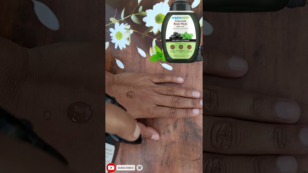 Mamaearth charcoal body wash for tam removal Marigold style YouTube