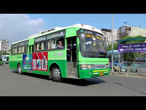 Video Xe buýt 62-8 TPHCM - Long An (BAHAI CA B80) - youtube