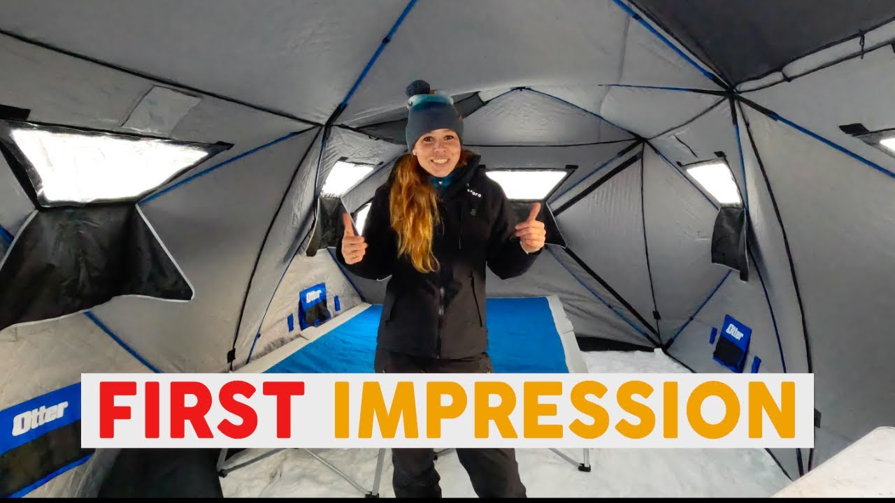 MONSTER Ice Shack! LARGEST Ice Shelter Available! Otter Vortex Monster  Lodge Unboxing! Ice Fishing 
