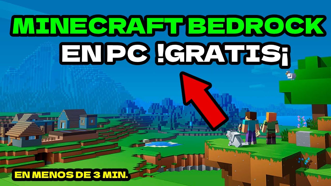 ¡COMO INSTALAR MINECRFAT BEDROCK EN PC TOTALMENTE GRATIS! - YouTube
