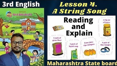 Lesson 4  A String Song | English Balbharti | Maharashtra state board | Student Point Academy,