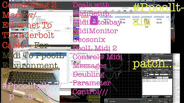 How to: Connecting 2 Macs w/ Ethernet To Thunderbolt Cable… For Midi To PpoolL Environment