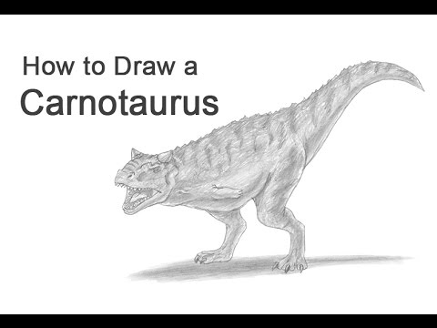roaring like a lion How to Draw Carnotaurus