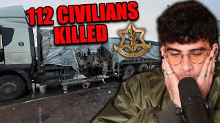 Israeli Forces Open Fire on Gaza Food Convoy | HasanAbi reacts