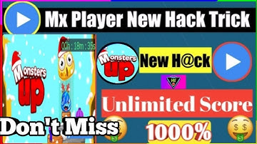 Monster up Game Autowin score  Trick | Monester up| mx player monester up game unlimited score Trick