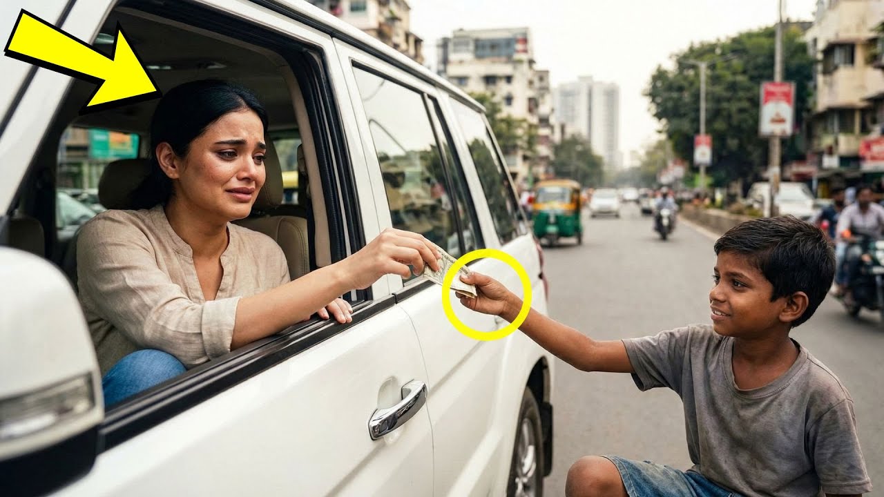 El niño huérfano recibía limosna de una millonaria sin saber que era su madre… hasta revelarse todo…
