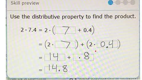 multiplying decimals using the distributive property