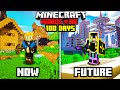 I Survived 100 Days In THE FUTURE *HARDCORE MINECRAFT MOVIE*