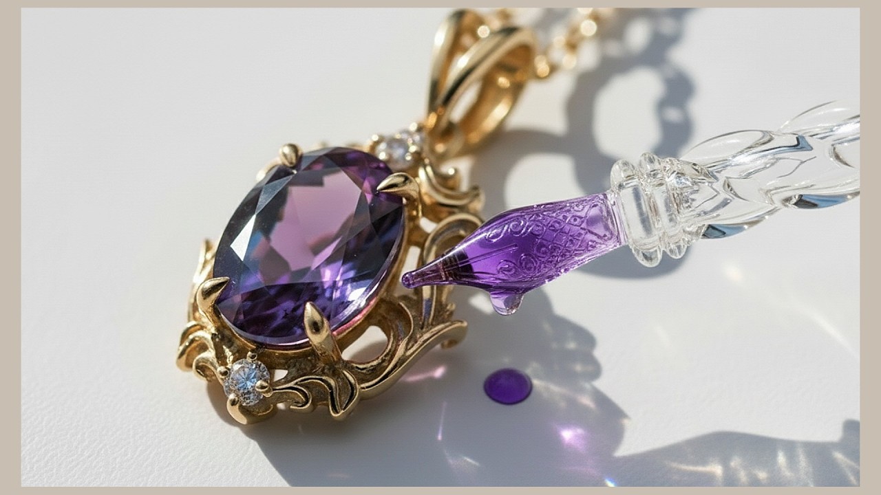 ASMR |ガラスペンから生まれる、少し特別な誕生石ネックレス（前編）