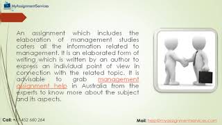 Get Authentic Management Assignment Help @Myassignmentservices.com