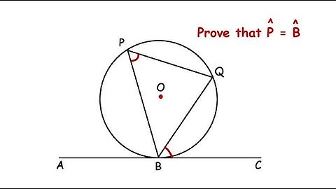 Tan Chord Theorem Proof