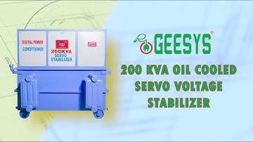 200Kva Oil cooled Servo Voltage Stabilizer | GEESYS