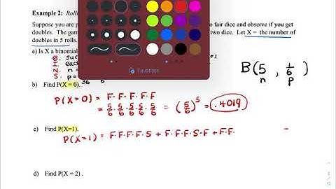 AP Stats 6.3 Video A (Binomial Random Variable Setting and the Binomial Coefficient)